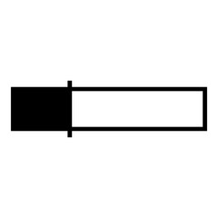Obraz premium Loading Bar Icon. Simple Waiting Symbol Vector Illustration.
