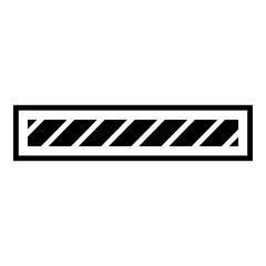 Loading Bar Icon. Simple Waiting Symbol Vector Illustration.