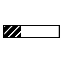 Loading Bar Icon. Simple Waiting Symbol Vector Illustration.
