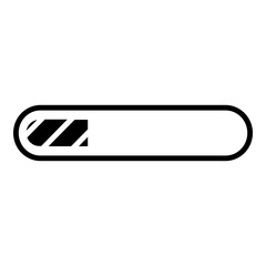 Loading Bar Icon. Simple Waiting Symbol Vector Illustration.