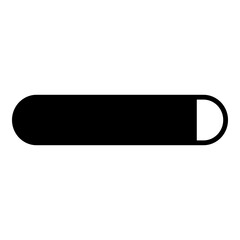 Loading Bar Icon. Simple Waiting Symbol Vector Illustration.