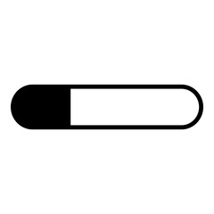 Loading Bar Icon. Simple Waiting Symbol Vector Illustration.