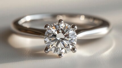 Stunning diamond ring with a brilliant cut gemstone, perfect for engagements or special occasions showcasing elegance and beauty.