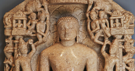 Mahavira Also Known As Vardhamana. Supreme Teacher Of Jainism. Mahavira Was Born In The Early 6th Century Bce To A Royal Jain Family Of Ancient India