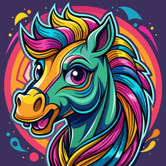 background with a horse