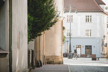 Rynek w Pszczynie Śląsk, jesienny poranek.  © Elżbieta Kaps