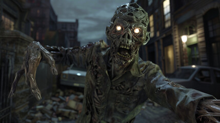 Fototapeta premium Zombie in the city 