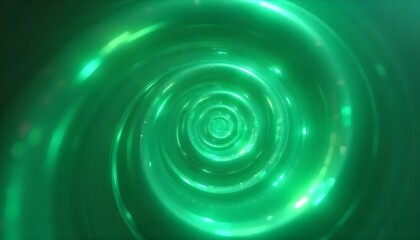 Obraz premium Iridescent green spiral background header banner wallpaper design