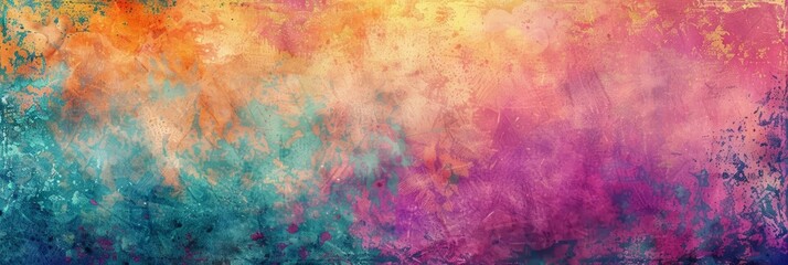 Obraz premium Artistic background with a dreamy, abstract painting Emphasizes bright, textured patterns and grungy textures Ideal for creative projects needing a moody, artistic feel