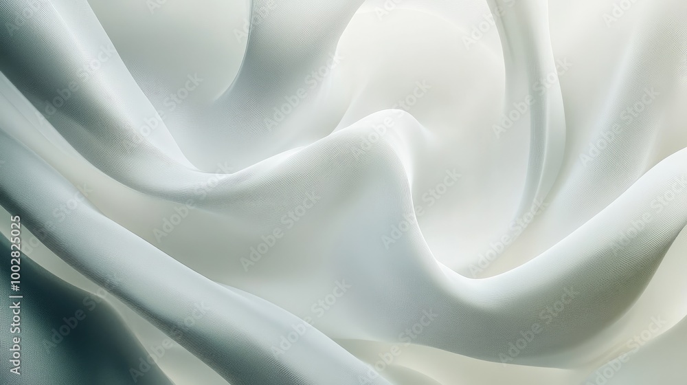 Poster beautiful abstract pattern of swirling trails representing honesty on a pure white background, creat