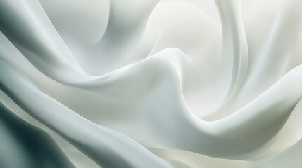 Fototapeta premium Beautiful abstract pattern of swirling trails representing honesty on a pure white background, creating a captivating artistic display