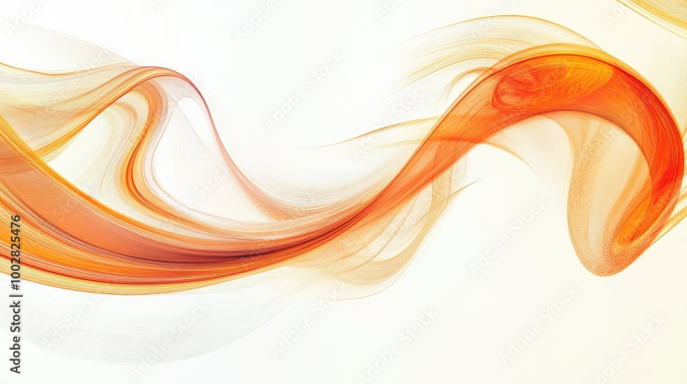 Poster beautiful swirling trails symbolizing honesty create an intricate abstract pattern on a white backdr