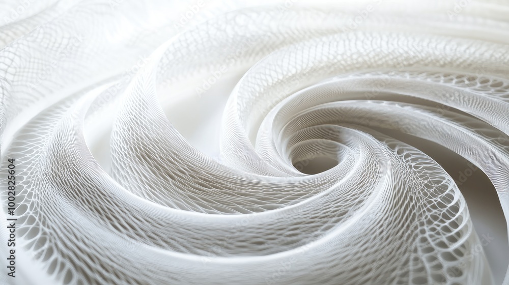 Poster beautiful swirling trails symbolizing honesty create an intricate abstract pattern on a white backdr