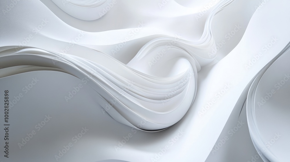 Poster honest swirling patterns form an elegant abstract design on a white backdrop, creating a sense of in