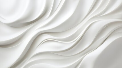 Obraz premium Honest swirling patterns form an elegant abstract design on a white backdrop, creating a sense of integrity and purity in an artistic display