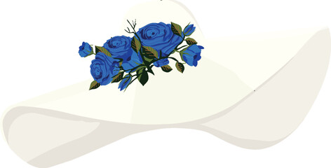 Kentucky derby hats clipart or illustration isolated on a transparent background