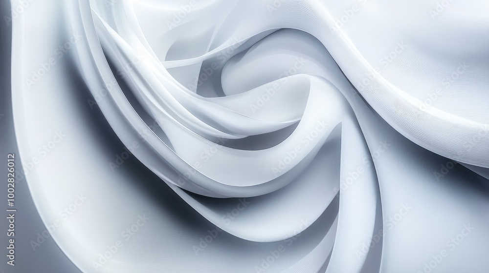 Poster honest swirling patterns form an elegant abstract design on a white backdrop, creating a sense of in