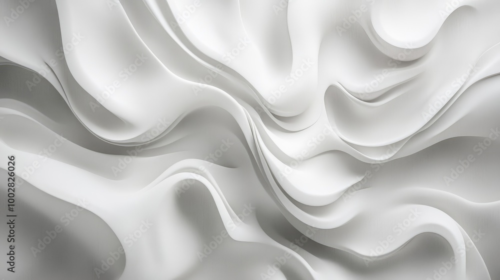 Poster honest swirling patterns form an elegant abstract design on a white backdrop, creating a sense of in