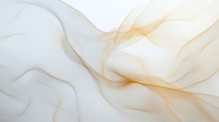 Obraz premium Mesmerizing honest swirling trails form a stunning abstract pattern on a clean white background, symbolizing transparency and purity