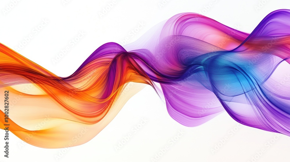 Aufkleber stunning abstract pattern of swirling trails representing honesty on a clean white background during