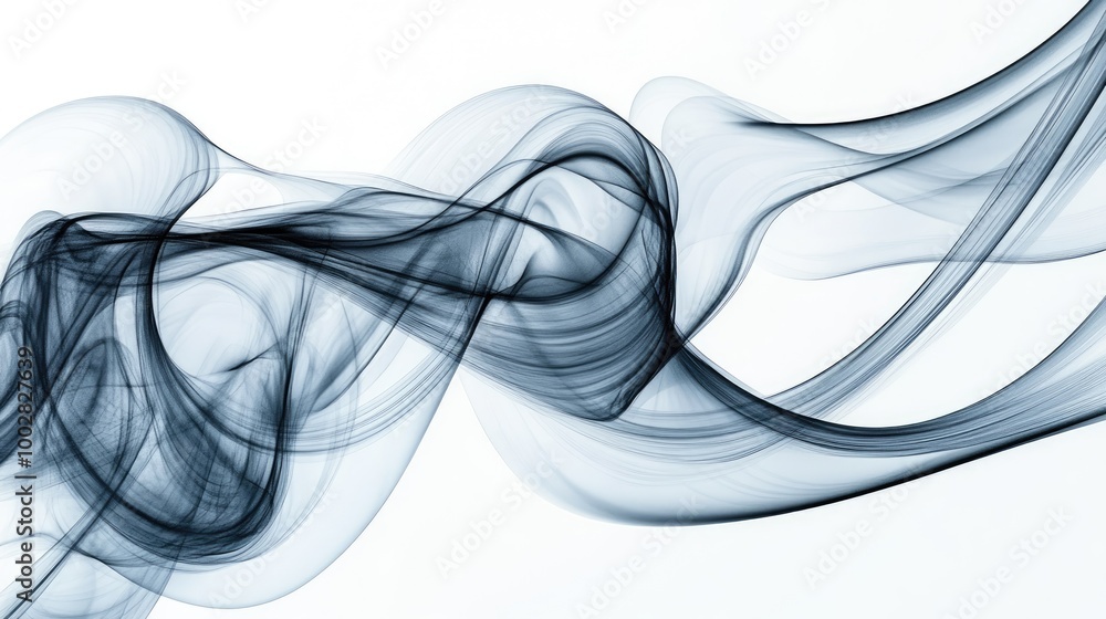 Aufkleber stunning abstract pattern of swirling trails representing honesty on a clean white background during