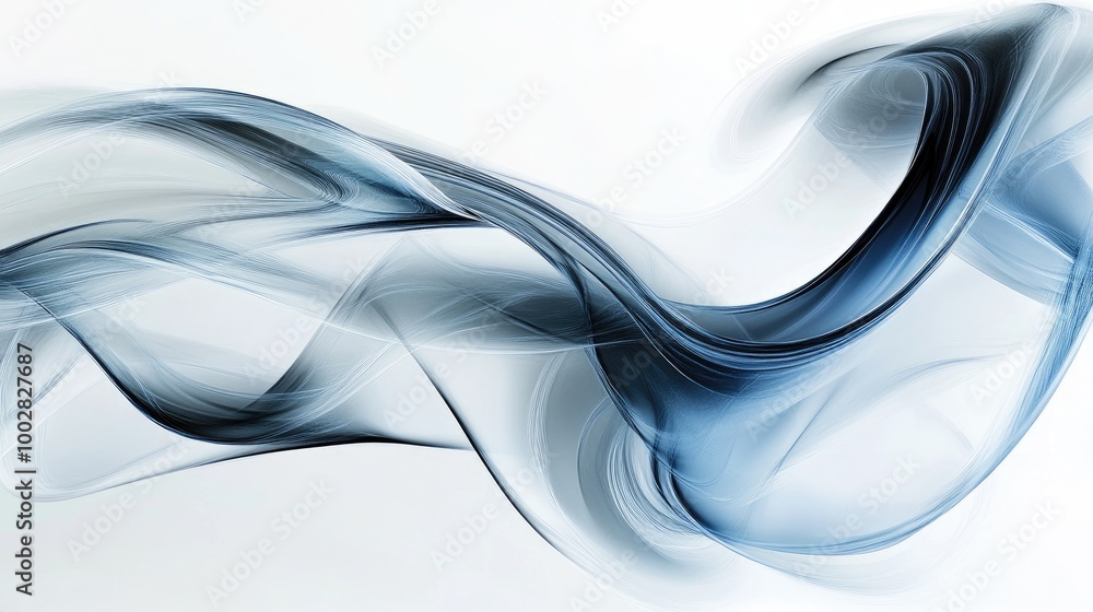 Aufkleber stunning abstract pattern of swirling trails representing honesty on a clean white background during