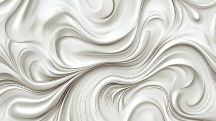 Stunning swirling trails of honesty create a beautiful abstract pattern on a pure white background, representing integrity and simplicity