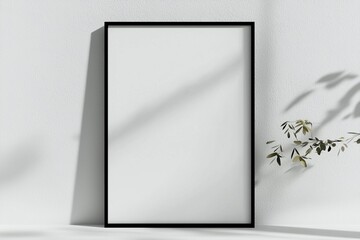 A3 Poster Mockup on White Background created with Generative AI
