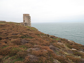 German WWII bunker on Guernsey in the Channel Islands