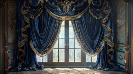 curtains in the room