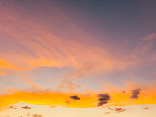 sunset in the sky