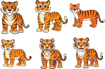 Royal Bengal Tiger 6 Set