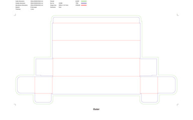 Custom dimensions flip top boxes easy flip covers dieline 152080