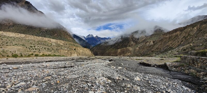 Natural Scene of Manang , Mustang , Rural part of Nepal