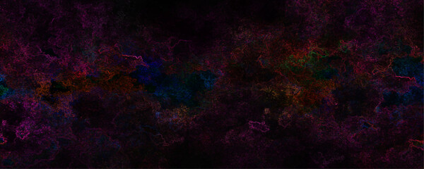 Multicolor and pink Abstract Glowing fractal digital art design vector design. Nebula and stars of night sky vintage paper textured aquarelle canvas for modern creative design. Colorful acrylic vector