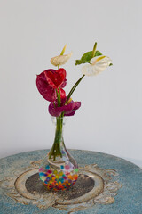 This beautiful bouquet is the perfect way to brighten up any space. Fresh blooms, soft hues, and a little bit of sunshine—home feels complete