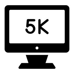 5k glyph icon