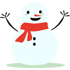 Cute Snowman Illustration
