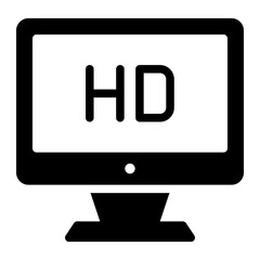 television glyph icon