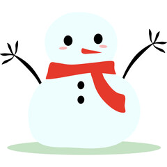 Cute Snowman Illustration
