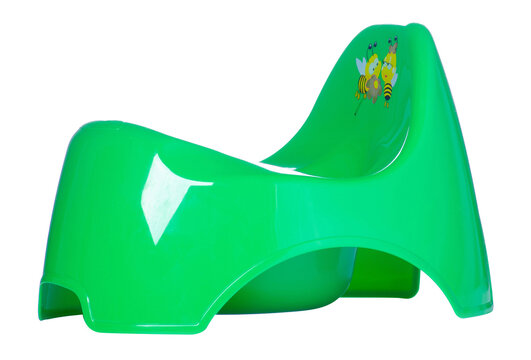Green baby potty isolation