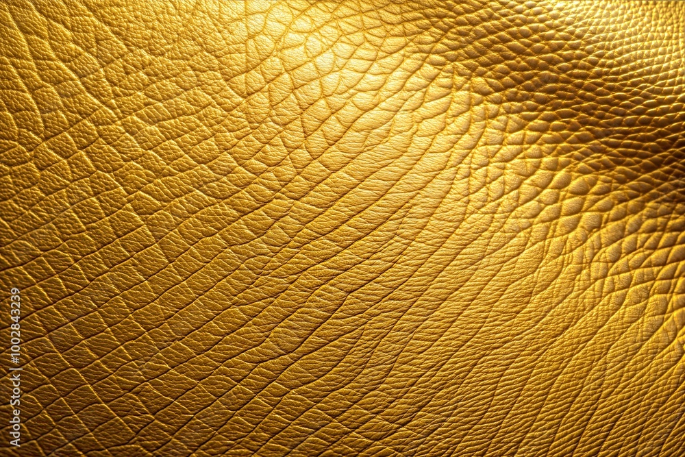 Canvas Prints golden leather texture close-up with intricate and stylish design