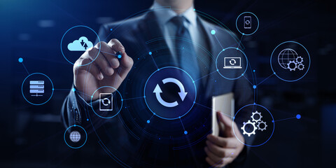 Update Software Upgrade Application new version on virtual screen.