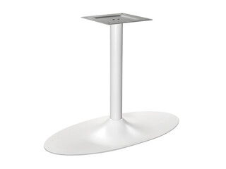 Steel base for tables, on white background
