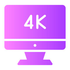 4k gradient icon