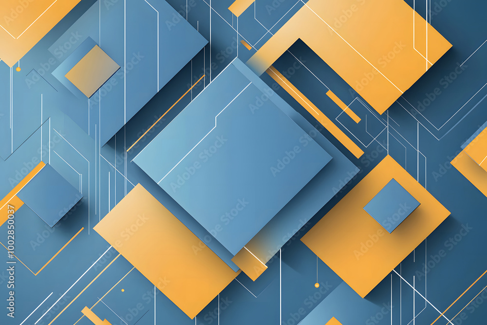 Poster abstract geometric background with colorful shapes and lines