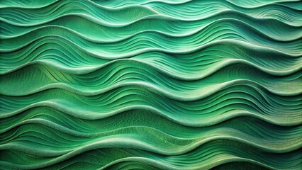A background of muted green waves with an undulating, aerial view