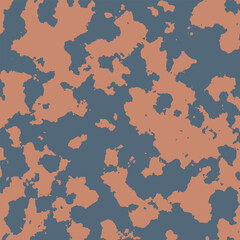 ILLUSTRATION ABSTRACT BACKGROUND BLUE ORANGE PASTEL COLOR WITH GRUNGE PAINT TEXTURE. DISTRESS DIRTY ROUGH DESIGN VECTOR