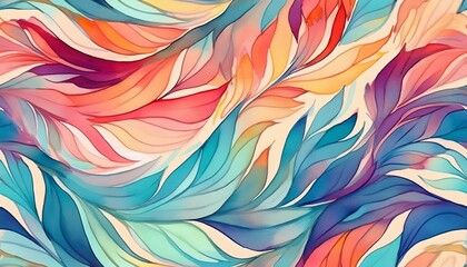 Abstract watercolor floral design