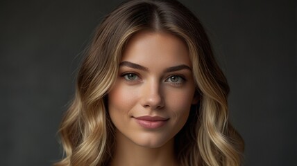 Fototapeta premium portrait of a woman with blue eyes